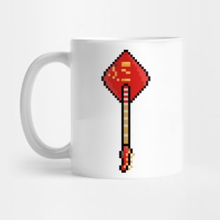 Pixel Poker Suit Diamond Guitar Mug